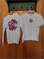 Chicago Cubs shirts - long sleeve is medium and