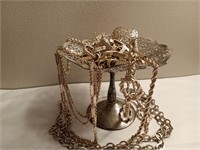 Jewelry on Silverplate Dish