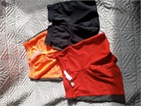 C9) 2T carters tie waist shorts. Bright orange,