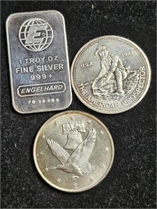 Troy oz. Rounds - Silver - 2 rounds/1bar