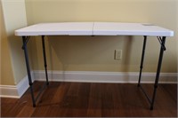 4 Foot Adjustable Height Fold-In-Half Table #2
