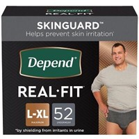 Real Fit Men's Underwear L/XL - 52ct
