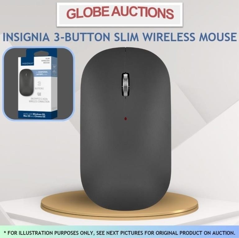 INSIGNIA SLIM WIRELESS MOUSE (3-BUTTON)