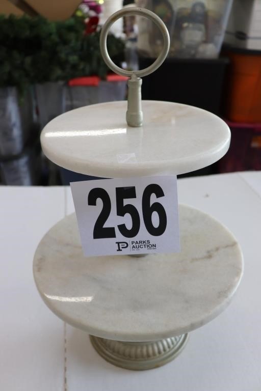 Heavy Marble & Metal Stand (Approx. 21" Tall)
