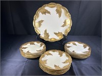 Limoges Higgins and Seiter Gilt Plates