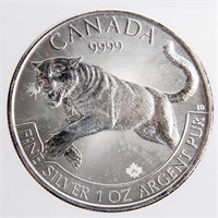 Coin Canada $5 1 Ounce .9999 Silver