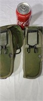 Two M12 army holsters