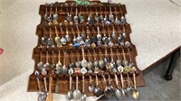 Wooden Souvenir Spoon Wall Rack Holder with