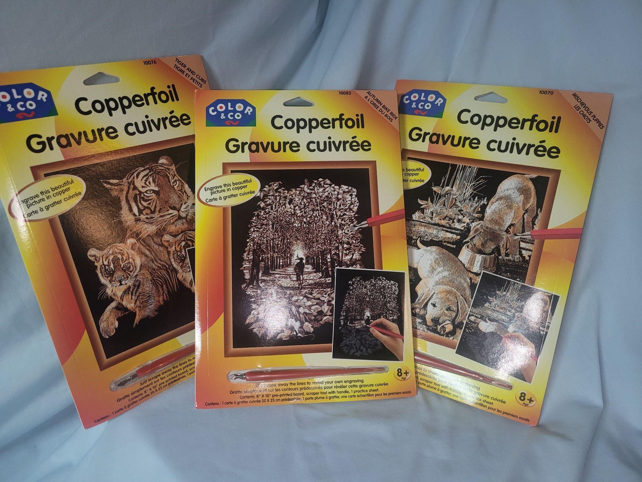 3 x Copper art kits