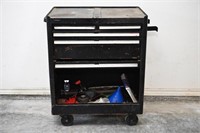 Vintage JCPenny Rolling Tool Cabinet