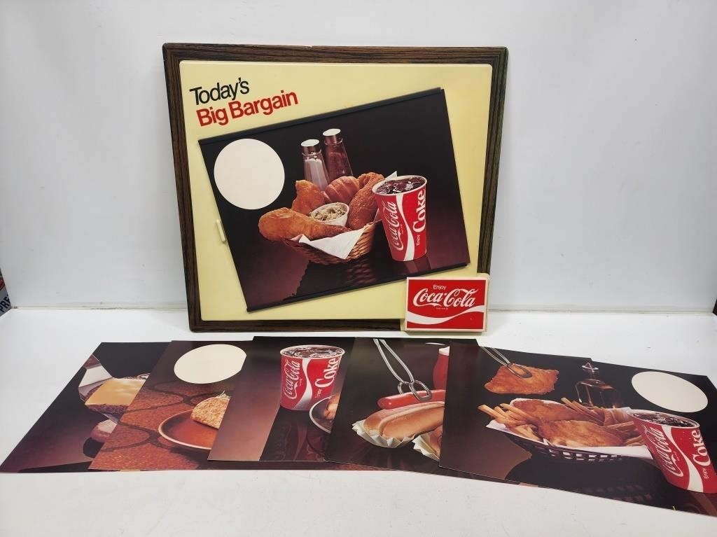 1980's Coca-Cola Easel Back Store Display