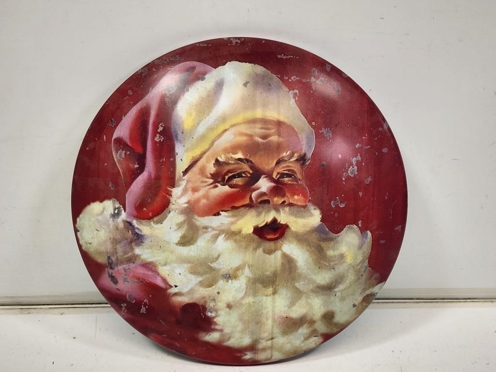 Coca-Cola Santa Claus Button Sign