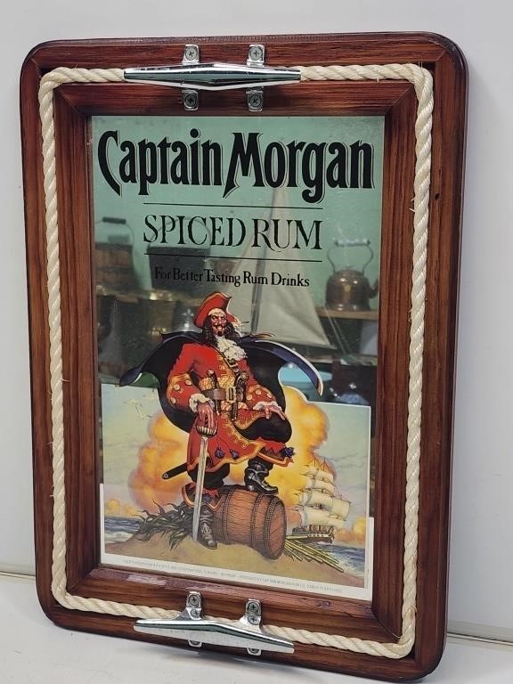 Captain Morgan Serving Tray Bar Mirror