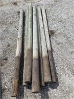 8- 8ft wood posts