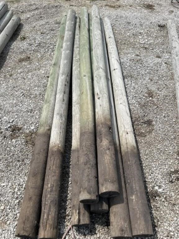 8- 8ft wood posts