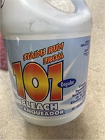 Stains run from 101 regular bleach retails $20