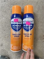 Microban sanitizing spray, citrus scent x2