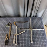 T2 5Pc pry bar Lug wrenchs Sinps Squares