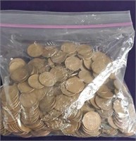 Bag Of 1900s To 1950s Wheat Penny's