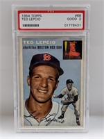 1954 Topps PSA 2 #66 Ted Lepcio  Boston Red Sox