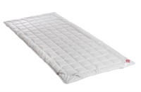 Hefel Malke Queen Bed Gray Mattress Topper