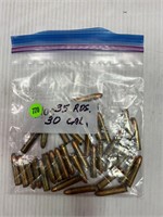 35 ROUNDS OF 30 CAL AMMUNITION
