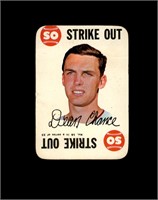 1968 Topps Game Dean Chance VG to VG-EX+