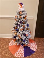4' Clemson Tiger Christmas Tree and Skirt