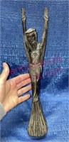 Antique religious statue - hand carved wood