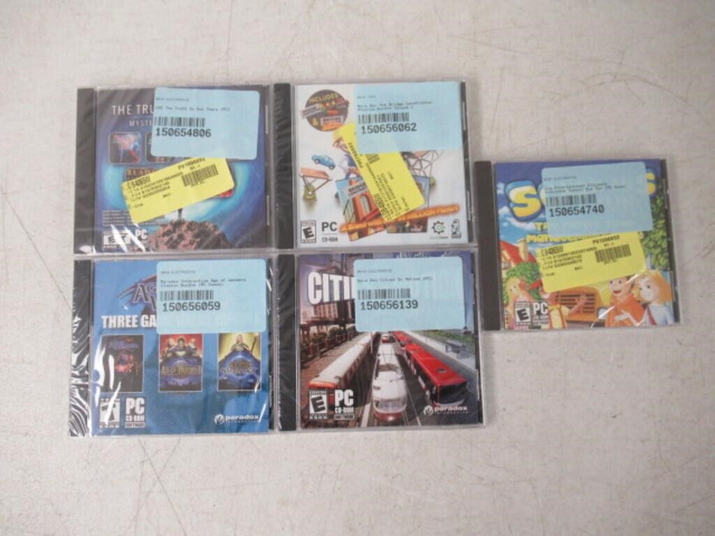 Lot of 5 Assorted PC Games