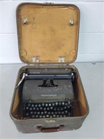 Vintage Remington typewriter and case not tested