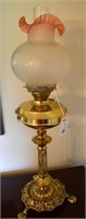 Electric Cast Brass Banquet Lamp