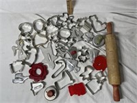 Assorted Cookie Cutters & Rolling Pin