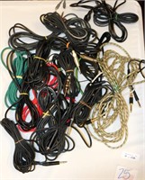 25 Guitar Speaker Patch Cables Assorted Sizes - C