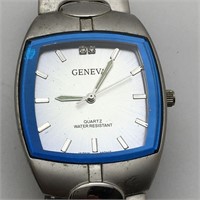 Geneva Quartz Stainless Steel Wrist Watch