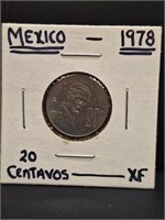 1978 Mexican coin.