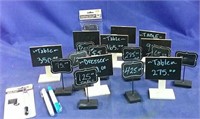 Lot of  chalkboard table signs