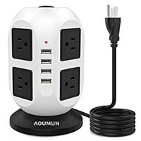 Power Bar Tower Surge, Vertical Multi-Socket