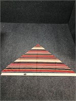 Vintage handmade scarf, 34" x 16.5" triangle