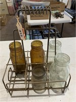 Castrol Oil Carry Basket plus Bottles (2 x