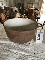 Enamel lined cast iron pot