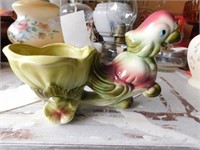 HULL POTTERY PARROT PLANTER