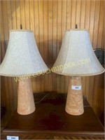 Pair of retro style table lamps