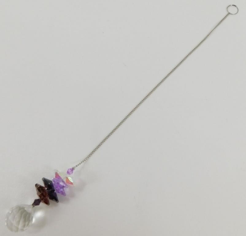 Crystal Hanging Suncatcher - Purple