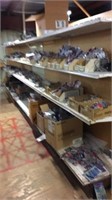 40' Grocery Store shelving and car audio contents