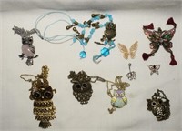 Owl & Butterfly Jewelry