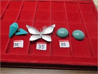 Super NICE BUTTERFLY PIN & Stylish Ear Rings