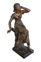 MICHEL LEONARD BEGUINE - Bronze Statue
