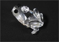 Swarovski Style Frog w Crystal Head Piece