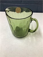 Vintage hazel atlas Eldorado green dot pitcher